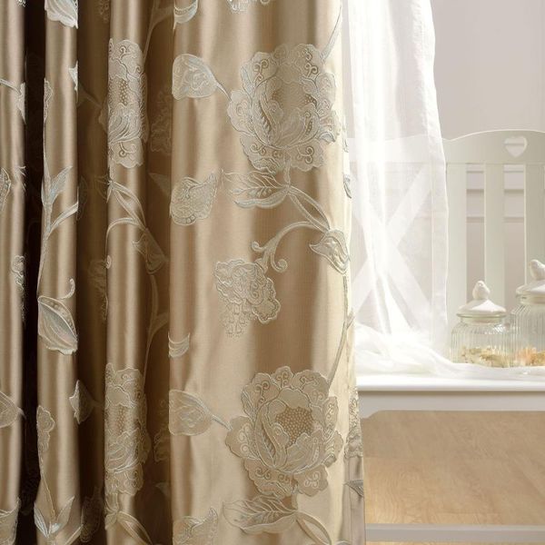 

curtain & drapes chinese luxury curtains for living room brown window treatments bedroom blinds draps panel customized home decor