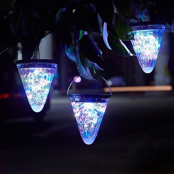 

fairy lights solar garlands garden christmas decor for outdoor lamp power led string cone-shaped star sky light waterproof lawn lamps