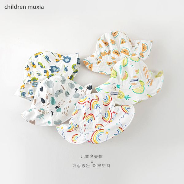 

baby summer thin screen adjustable baby spring autumn children's fisherman female sun hat