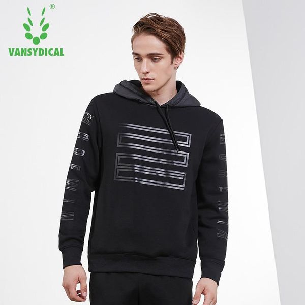 

gym clothing vansydical autumn winter sports sweater hoodies men's printed long sleeve outerwear sportswear outdoor workout pullovers, White;black