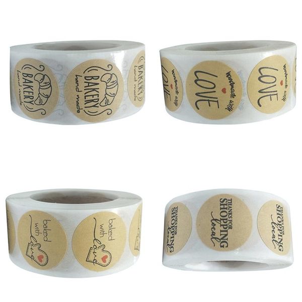 

gift wrap 500pcs/roll thank you stickers for seal label scrapbooking christmas decoration stationery