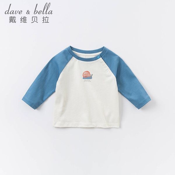 

davibella clothing autumn and winter underpaining boys' children's t-shirt long sleeve cotton baby davebella baby, Blue