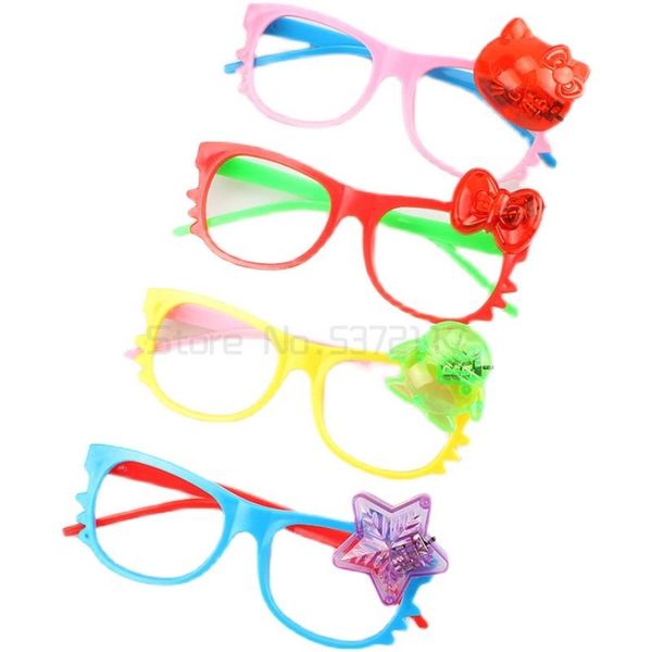 

party decoration luminous glasses plastic bar props children's christmas supplies flash toys