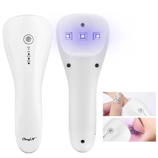 

ckeyin manicure handheld nail lamp portable mini potherapy lamp quick-drying small rechargeable manicure lamp nail art tool 220117