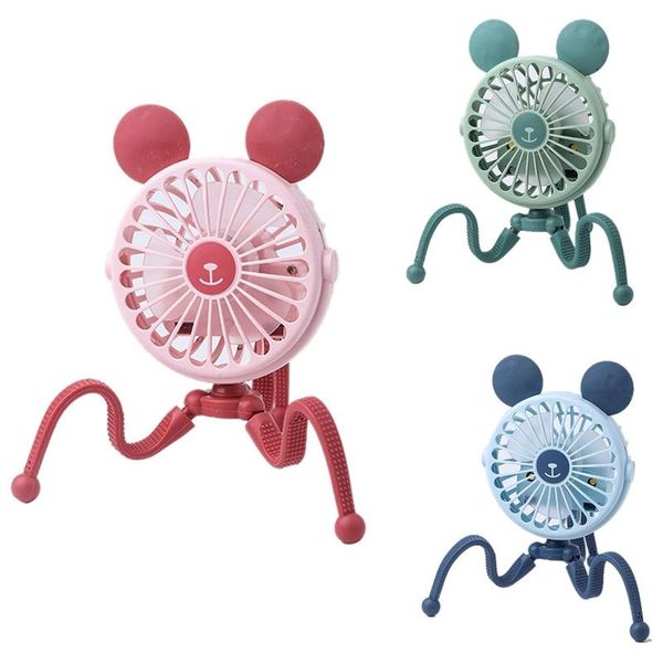 

cartoons ocs usb fans handheld baby stroller bracket silent fan electric
