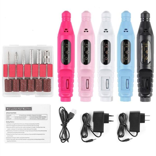 

nail drill & accessories upgrade 20000rpm manicure machine portable bits set apparatus sander