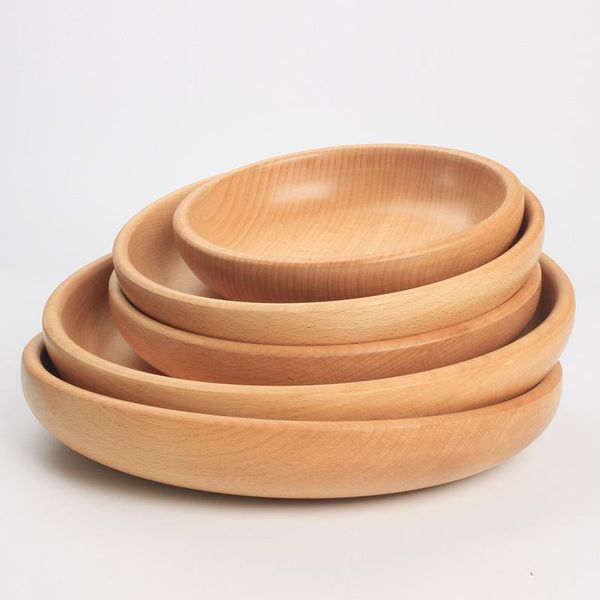 

bowls handmade wooden salad bowl rice healthy natural soup kitchen tool dinner set gifts