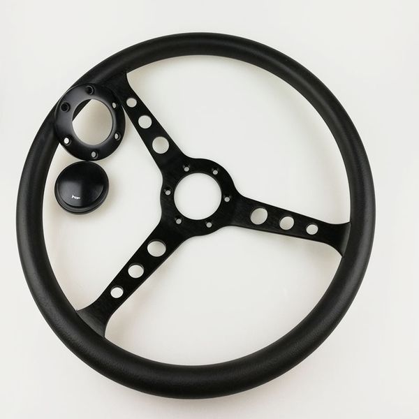 

wholesale retro all black nissan tole toyota cruiser classic modified foam car steering wheel inch 15 inch
