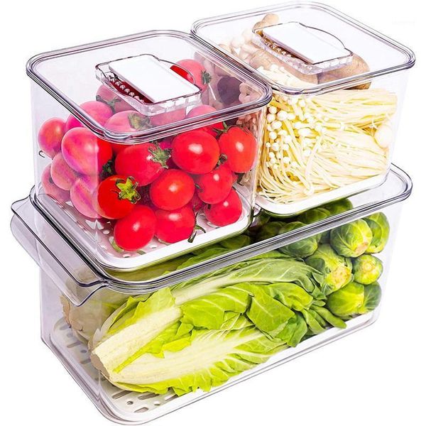

saver containers for refrigerator,/fruit/vegetables storage,stackable fridge er organizer with vented lids storage bottles & jars