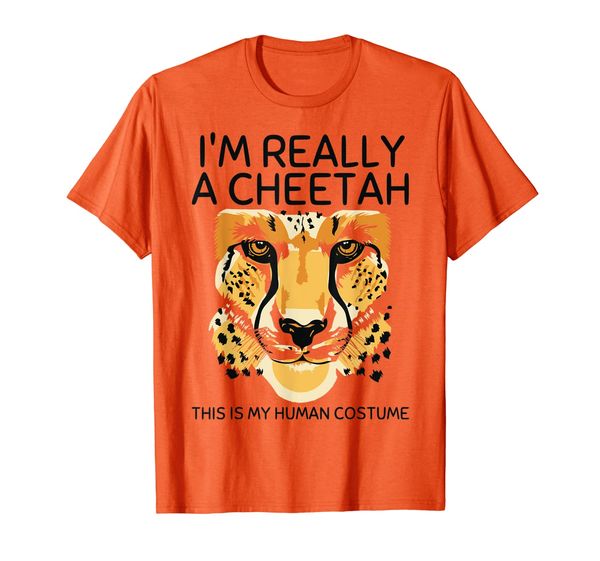 

this is my human costume i'm really a cheetah cute t-shirt, White;black