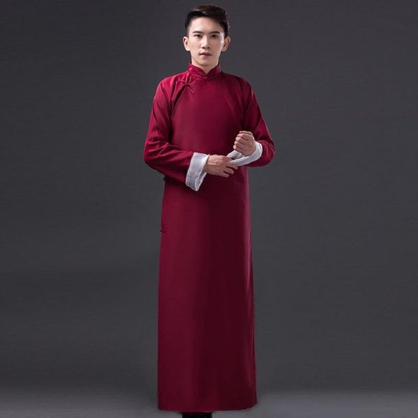 

stage wear chinese folk dance traditional clothing robe teacher youth students loaded wholesale, Black;red