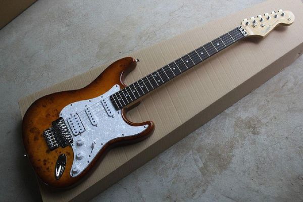 

custom body chrome tremolo floyd rose electric guitar