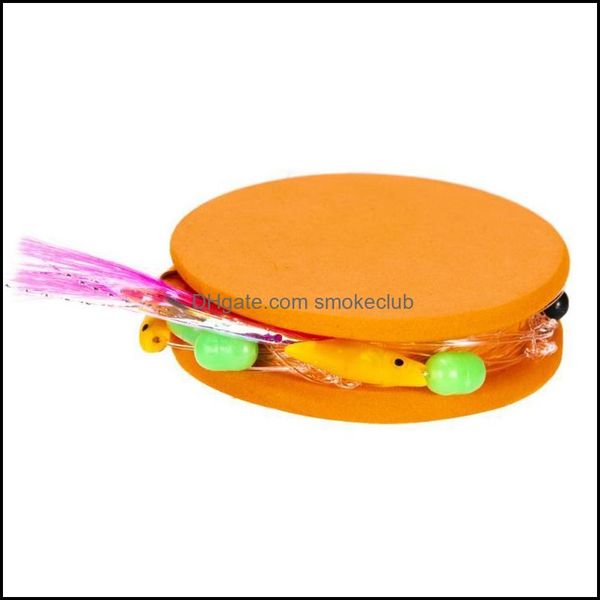 

sports & outdoors 10pcs eva foam spools random color fishing winding board fish hook line tackle trace wire swivel tools aessories drop deli