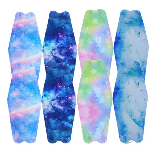 

gradient disposable kf94 four layer star tie dye printing fish willow mask
