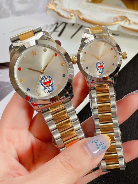 

mens watches doraemon fashion 2021 style nice cute lovely, Slivery;brown