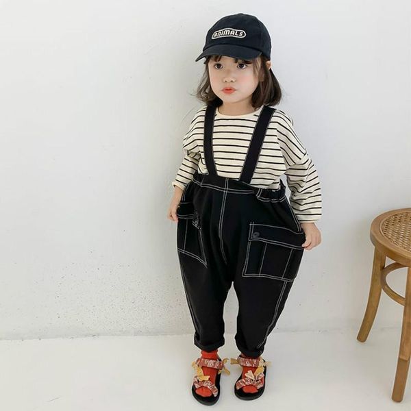 

spring arrival girls fashion korean design overalls kids pp pants girl jumpsuits, Blue