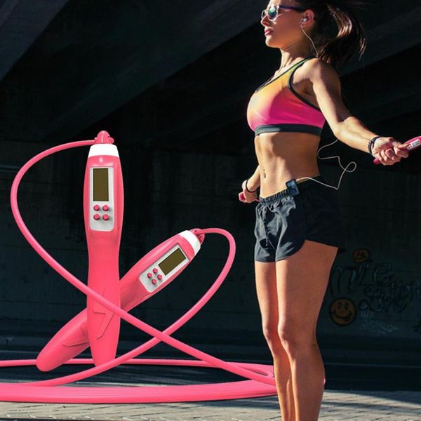 

jump ropes counting weighted ropeÂ skippingÂ digital counter for indoor and outdoor fitness training boxing skipping rope