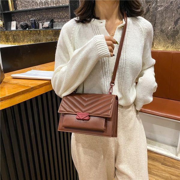 

evening bags 2021 women's handbags solid ladies crossbody women leather shoulder bag luxury designer trending chains purse all-match