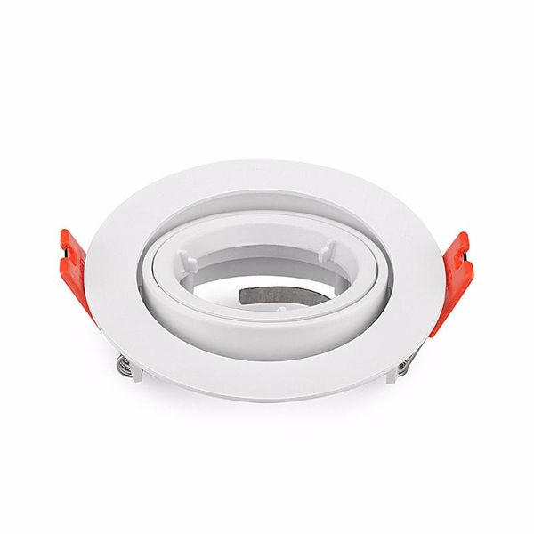 

2pcs embeded gu10 / mr16 spot light frame led fitting round aluminum ceiling lighting fixtures spotlights