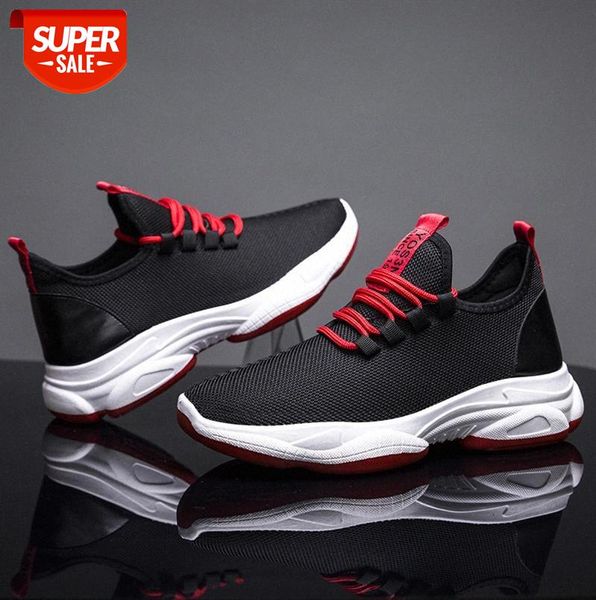 

casual shoes flying woven breathable men's korean student sports mesh light running #kn55