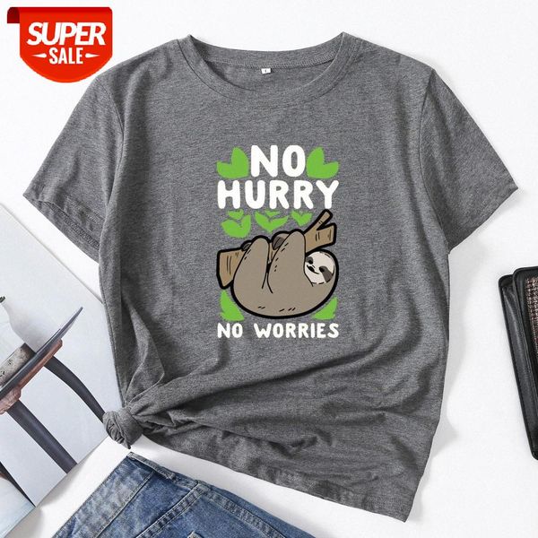 

casual no hurry koala women's short sleeve t-shirt large size #jl66, White
