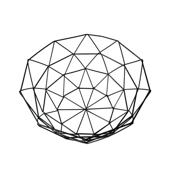 

storage baskets basket fruit display vegetable kitchen decorative nordic style hollowed out deskround organizer iron wire