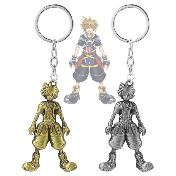 

keychains kingdom hearts sola pendant men keychain keyblade bronze silver color metal key ring car bags holder for boys male jewelry