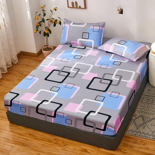 

sheets & sets printing fitted sheet with elastic band bed cover mattress protector non-slip dustproof