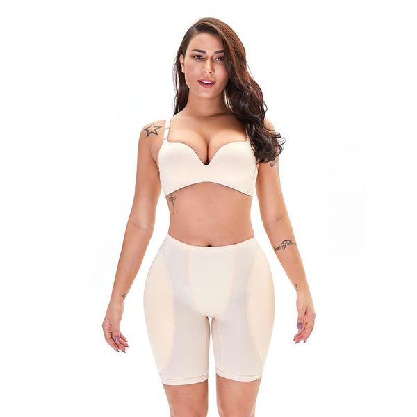 

women's shapers mulher falso bunda levantador shapewear controle calcinha corpo shaper underwear 2 esponja acolchoada nÃ¡dega quadril, Black;white