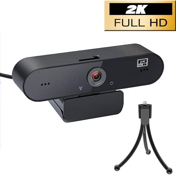 

webcam with microphone 2k hd web camera streaming usb computer for/desklappc video conferencing plug and play webcams