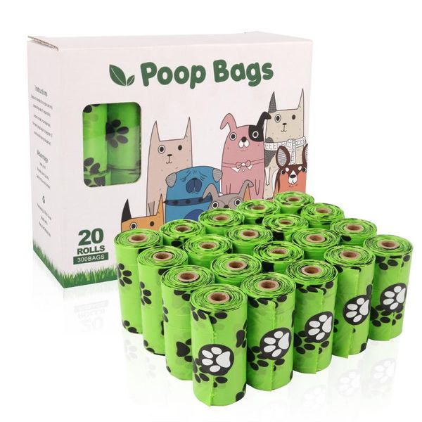 

degradable active, extra thick , leak-proof dog bags for poop, easy-tear strong doggy, eco-friendly doggie poop travel & outdoors