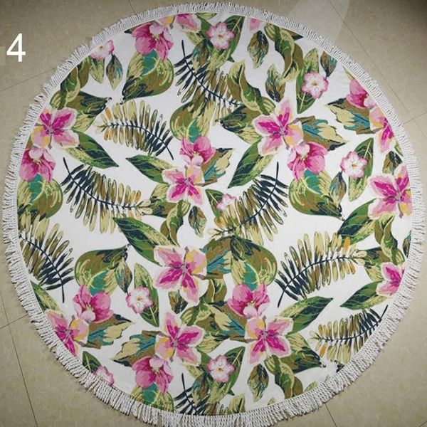 

towel microfiber beach round fabric for adults fast drying toallas playa yoga bath with tassels 7qc319