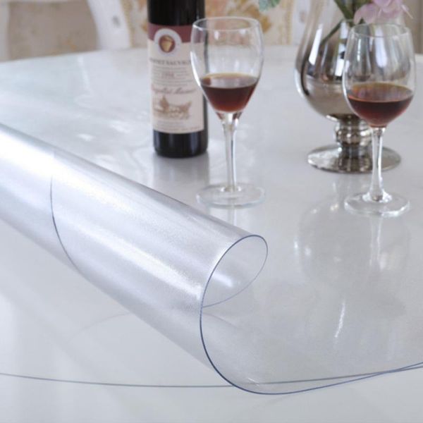 

table cloth waterproof pvc tablecloth transparent cover mat kitchen oil-proof pads wood furniture protective