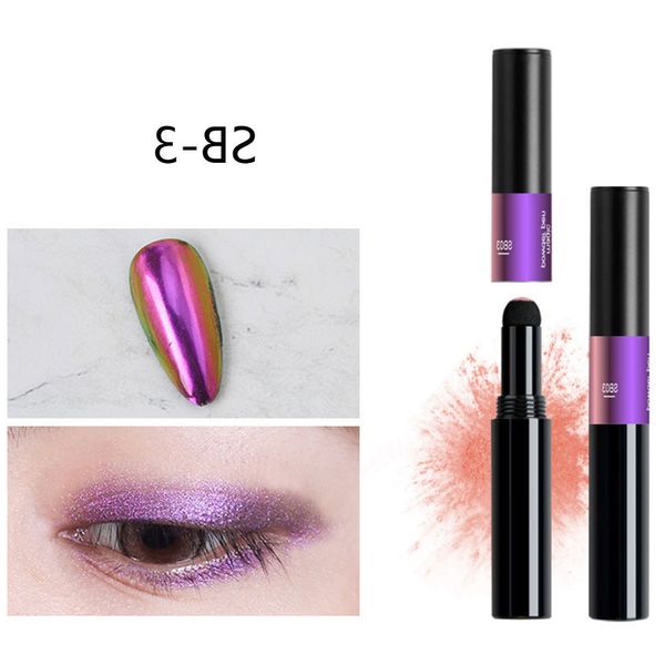 

2in1 colorful cosmetics travel home makeup tools portable nail art pen powder eyeshadow pencil air cushion long lasting salon, Silver;gold