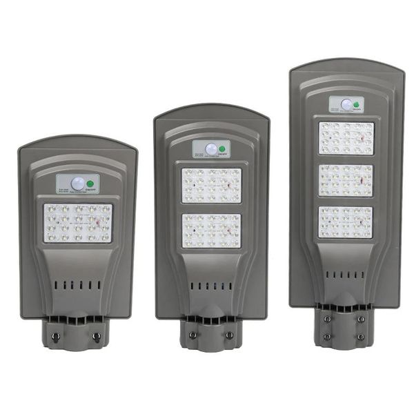 

20w 40w 60w led solar pir motion activated sensor wall street light outdoor lamp