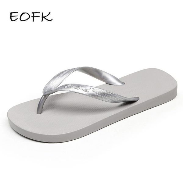 

women flip flops summer outside slippers pvc soft shoes casual shinny pear color beach plus size 45 flat with solid, Black