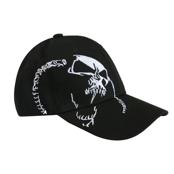 

caps fashion cap personalized skull head embroidered baseball men's and women's street ghost hip hop spring summer outdoor sunshad, Blue;gray
