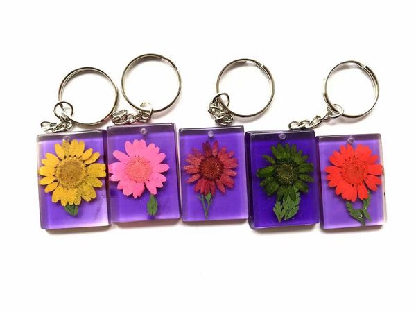 

60 pcs fashion mixed starfish sunflower keychain, Slivery;golden