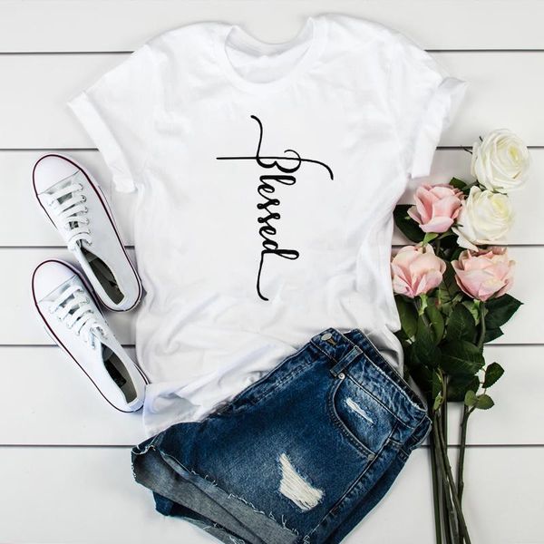 T-Shirt da donna Donna Birra Vino Cheer Happy Fashion Stampa Abbigliamento T-shirt da donna da donna