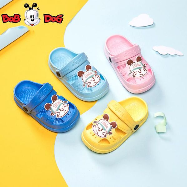

slipper bobdog slippers boy girl shoes summer anti-slip kids indoor baby eva cartoon, Black;grey