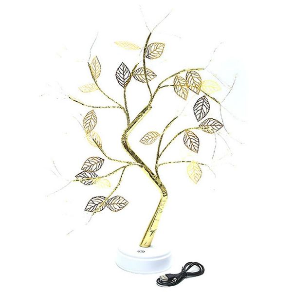

novelty lighting tree lamp led warm light cherry blossoms copper small desk festival decoration