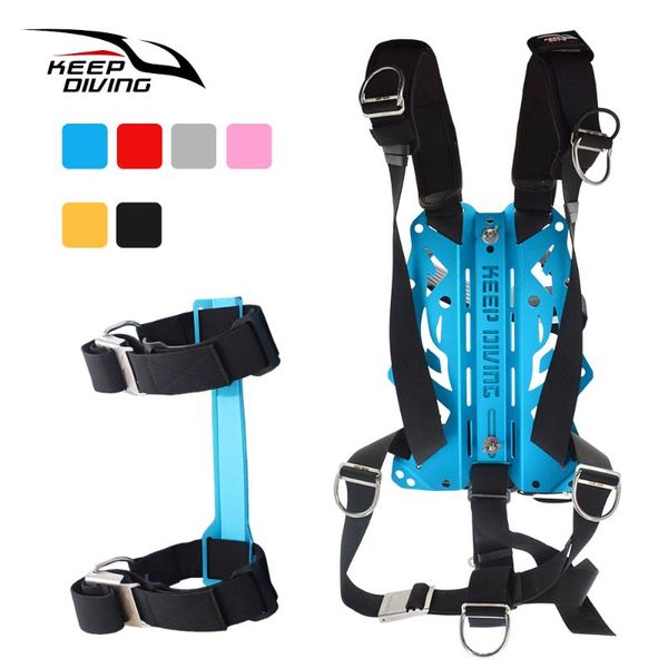 

pool & accessories aluminum alloy technic diving backplate set wing bcd ultralight backplane for scuba harness system hardware backmount