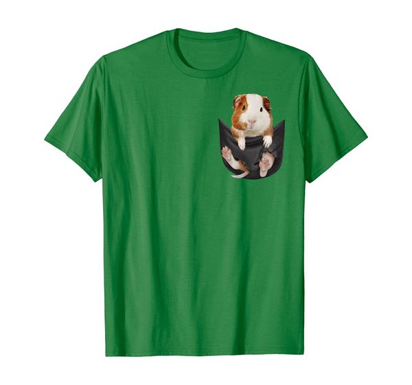 

funny guinea pig in your pocket t-shirt, White;black