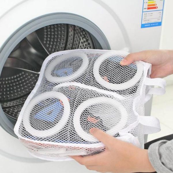 

mesh net pouch laundry washing bag shoes machine cleaning protector organizer bags