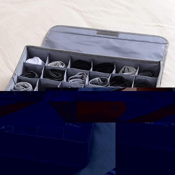 

storage drawers underwear socks organizer with lids foldable closet drawer divider 30 cells, box for