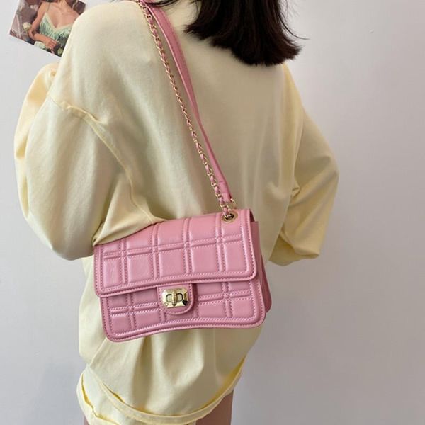 

evening bags luxury fashion trends brand chain shoulder purses and handbags casual square bag women rhombus lock messenger