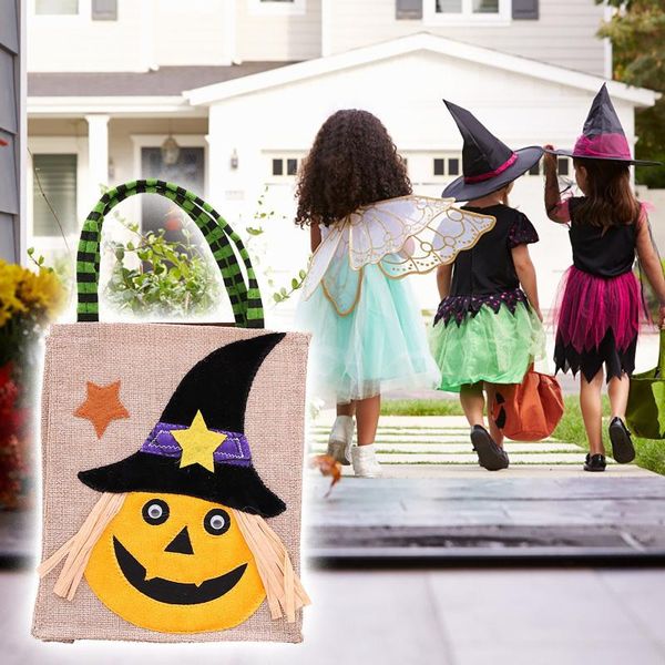 

gift wrap halloween cute witches candy bags packaging children party storage bag decoration 2021