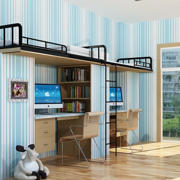 

wallpapers blue vertical stripe baby boys bedroom wallpaper self-adhesive child kids rooms wall paper mediterranean style