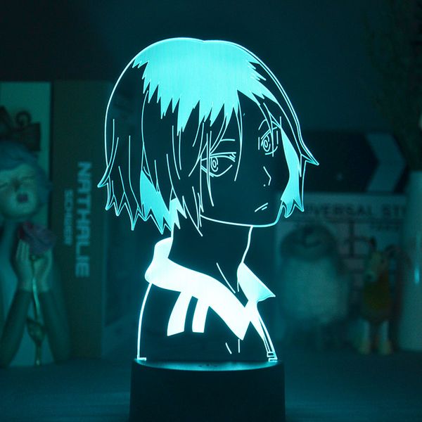 

anime nightlight led 3d night light plug in bluetooth speaker table lamp haikyuu bedroom decor cool gift for cartoon fans kids