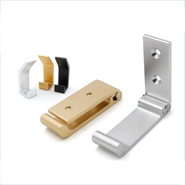 

hooks & rails 90 degrees folding clothes hook aluminum alloy punch-wall hanging storage device for bag hat nails available xkw